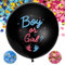 Gender Reveal Ballon XXL,36 Zoll Geschlecht Verkünden Ballons,Boy or Girl Luftballon mit Rosa+Blau Konfetti, Geschlechter Offenbaren Groß Latexballon Dekoration Babyshower Party