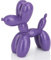AMOIENSIS Ballon-Hunde-Skulptur, 10 cm, lebendig, vielseitig, kleine Dekoration für Regal, Schreibtisch, Tierstatue, Schnickschnack-Heimdeko, Violett