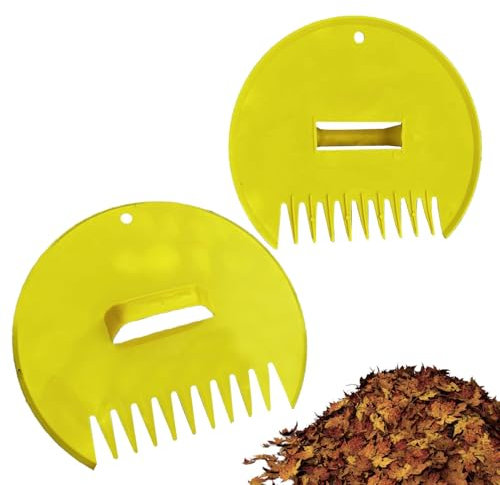Zuasdvnk Ramasse-Feuilles de Jardin, Grands râteaux à Main - Médiators à Grandes Feuilles - Grandes pelles à Feuilles - Râteau Manuel pour Feuilles, coupée et ordures