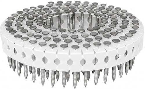 2250x Haftennägel 2,8x26mm Ring rostfrei A2 – passend für Paslode LCP45 IM45GN – 0° plastmagaziniert – Edelstahl für Dachschindeln, Abkantbleche