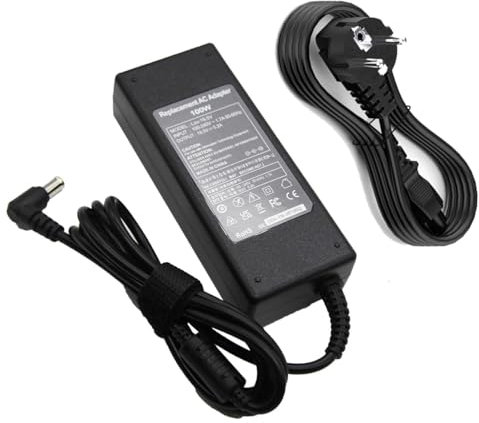 LZUMWS 100W pour Sony Chargeur 19.5V 5.2A Adaptateur secteur pour Bravia KDL-48W650D KDL40W600B W700B W800B KDL-32W KDL32R KDL-40W KDL-40R KDL-42W KDL-48W pour VAIO PCG-R505 SERIES avec câble d'alimen