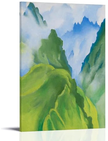 GOORAL Georgia O'Keeffe Malerwerk Machu Picchu I》Poster, Bilddruck, Wandkunst, Gemälde, Leinwand, Kunstwerke, Idee, Raum, ästhetisch, 60 x 90 cm