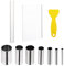11 Stück Acryl Tonrollen set Polymer Clay Werkzeuge Acrylplatten-Trägerplatten Acrylstab Polymer Clay Massiver Acryl Ton Roller Antihaftbeschichtung Diy Rollwerkzeug zum Modellieren und Formen