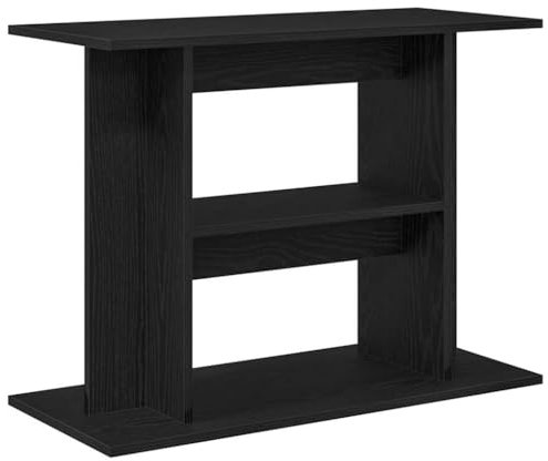 vidaXL Aquariumständer Schwarz Eichen-Optik 80x35x60 cm Holzwerkstoff, Aquarienschrank, Aquarienunterschrank, Aquarienständer, Aquariumunterschrank