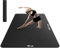 HAPBEAR Yogamatte XXL- Extra GroÃŸ Breit Yoga Matte, TPE Sportmatte Fitnessmatte rutschfest 183cm x107 cm x 6mm Dicke,Ultra Haltbar, Gymnastikmatte für Pilates, Gym, Zuhause, Workout- Schwarz