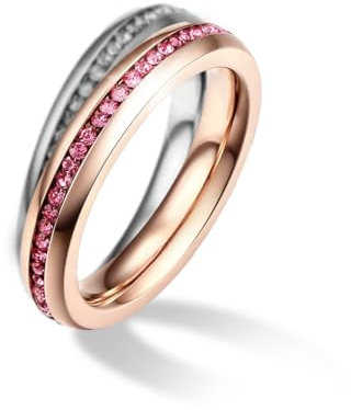 Qimorū Freundschaftsringe 'Set Vertrauen' – 2 Edelstahlringe – Geschenk für beste Freundin – Talisman für bedingungsloses Vertrauen