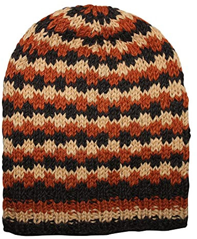 Freak Scene Oversize Wollmütze - braun - Kupfer - warme Strickmütze - Longsize Mütze