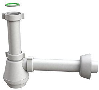 Bonomini 1310CP40B0 Fiasca Sifone per Lavello, Bianco