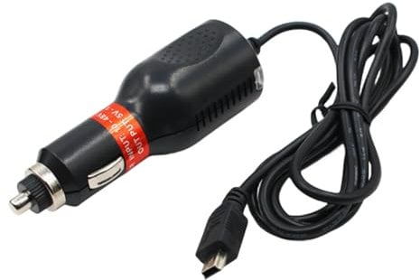 Larrits 8 V – 36 V DC véhicule câble d'alimentation Extra Long Cordon 3.5 m Mini USB Chargeur de Voiture 2A pour GPS Garmin Nuvi Série Navigation GPS Tomtom Navigator DVR Dashcam Caméra