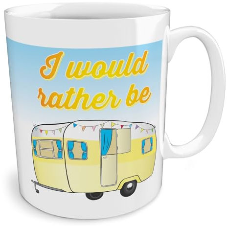 Black Raven Design - I Would Rather Be Caravanning, Ceramic Mug, 11fl oz