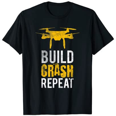 Drohne I Geschenk Drohnen Pilot I Quadrokopter Roboter T-Shirt