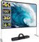 Abdtech 100 inch Projector Screen with Stand,Portable Wrinkle Free Outdoor Movie Screens 4K Ultra HD Rear Front Projections Movies Screen with Carry Bag for Indoor Home Backyard Cinema Travel