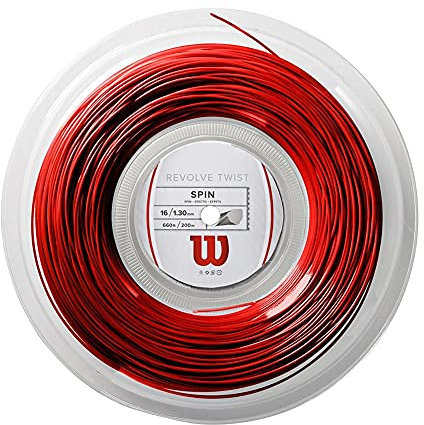 Wilson Unisex – Erwachsene Revolve Tennissaiten, Red, 17G