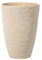 Beliani Haut Cache-Pot Beige en Forme de Vase 43 x 43 x 60 cm Robuste en Pierre et Polyrésine, Pot de Fleurs Idéal pour Extérieur et Intérieur