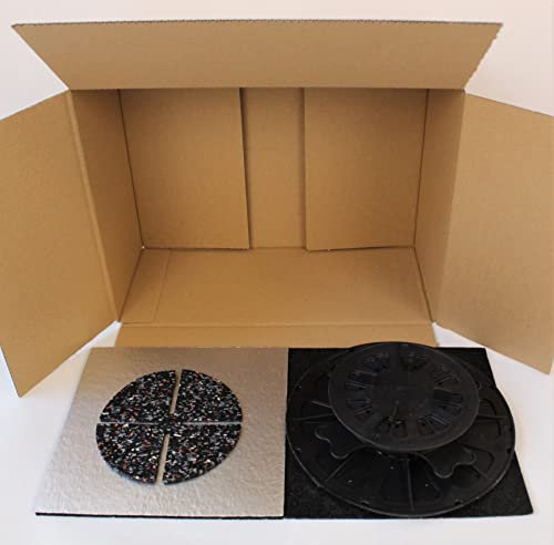 Gartenwelt Riegelsberger Musterbox für Premium Plattenlager Stelzlager Terrassenlager Auflagefuß Terrassenträger Drehfuß Plattenträger Stützenfuß für Terrassenplatten