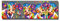XIANGPEIFBH Bunte Kuh Tier Leinwand Malerei Lustige Kuh Wandkunst Poster Wandbilder für Wohnzimmer Schlafzimmer Dekoration-50x150 cm Kein Rahmen