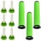 SPARES2GO Washable Dirt Bin Stick Filters + Fresheners for Gtech AirRam Mk2 K9 Cordless Vacuum Cleaner