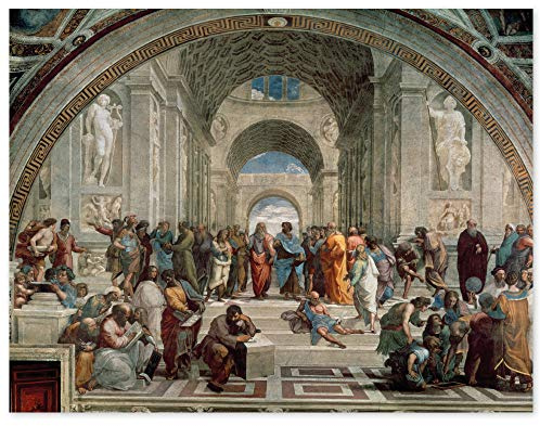 JUNIWORDS Poster, Raffael, Raffaello Sanzio da Urbino, Die Schule von Athen, 104 x 80 cm