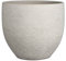 Mica Decorations Carrie Pot de fleurs terre cuit rond gris clair 26 x Ø 29 cm - Pot de plante
