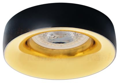 Elnis KANLUX 27810 Einbauleuchte, rund, Schwarz und Gold, Kollektion