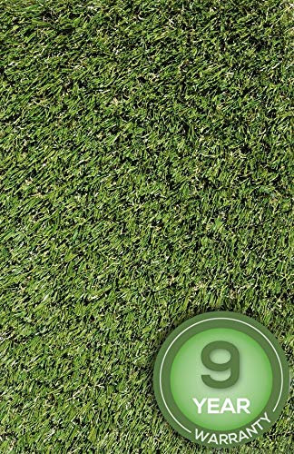 Englischer Kunstrasen Rasenteppich 36mm grün Meterware, verschiedene Größen, 2m 3m 4m 5m,wasserdurchlässig, extreme UV-Beständigkeit (600 x 300 cm)