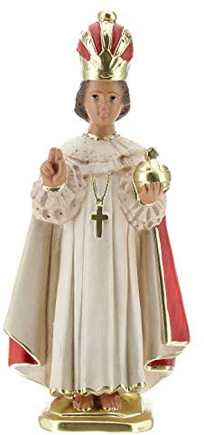 Holyart Statue, Prager Jesulein, aus Gips, handbemalt, 30 cm, Arte Barsanti