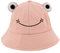 Haoohu Fischerhut für Erwachsene, Frosch, Baumwolle, Fischer, Strand, Festival, Sonnenhut für Kostümpartys, Rosa Frosch, Einheitsgröße