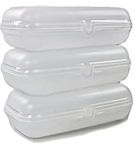 Tupperware to Go Maxi-Twin transparent (3) Brotdose Dose Lunchbox Maxitwin