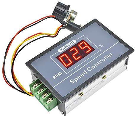 Aideepen PWM DC Motor Drehzahlregler,Motor Speed Controller (PWM) DC 6-60V 12V 24V 36V 48V 30A Speed Adjustable Stepless Governor Regler, Mit Start Stop Schalter
