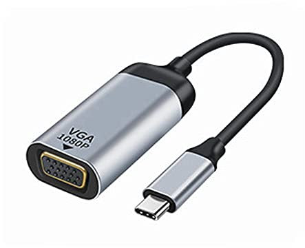 xiwai Câble adaptateur USB-C type C vers VGA 1080p 60 Hz pour tablette, téléphone et ordinateur portable