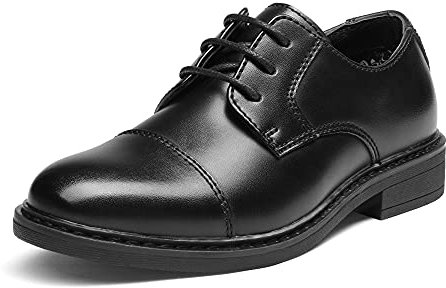 Bruno Marc Schnürhalbschuhe Jungen Anzugschuhe Derby Oxford Hochzeit Party Schuhe SCHWARZ SBOX211K Größe 38.5 (EUR)