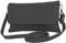 modamoda de T226 Damen Leder Clutch Umhängetasche Abendtasche Small handmade in Italy, Farbe:Schwarz