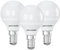 paul russells LED Golf Ball Light, Small Edison Screw SES, 25w Equivalent, 2.5watt 250Lumens LED Bulbs, 2700K Warm White Lamps, Frosted G45 E14 Energy Saving Lightbulbs (Not Dimmable), 3 Pack