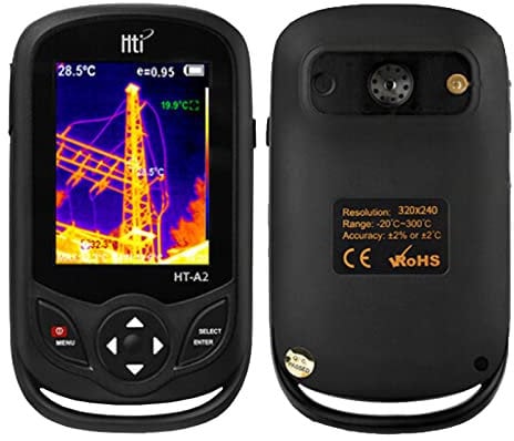 Termocamera a Infrarossi HT-A2, 320x220 IR Risoluzione Dispositivo di Imaging Termico, Alta Precisione Misurazione della Temperatura Scanner Come Rilevatore di Perdite for Tubi Acqua Geotermica