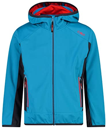 CMP Jungen Softshelljacke 39a5134-02ll Danube/Anthracite, 128 cm, 02ll Donau/Anthrazit, 128 cm