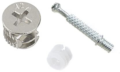 ZZSRJ 3 In 1 Dowel Jig Screw Connector Kit Furniture Connecting Hardware Eccentric Wheel Nut Cam Lock Accessories Home (Color : Type-D)