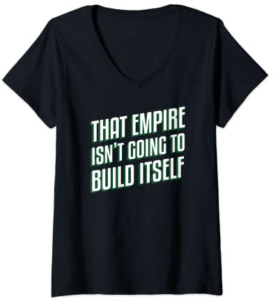 Damen Motivierende Lautsprecher für Unternehmer, Guru Business Coach, Geschenk T-Shirt mit V-Ausschnitt