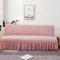 Meigeh Sofabezug ohne armlehnen Stretch sofahusse sofauberwurf ohne armlehnen Schlafsofa-Bettdecke Rosa