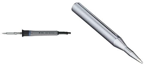 ERSA Lötkolben Multitip C15 15W 230V 0910BD & ERSADUR Dauerlötspitze gerade bleistiftspitz 1,1 mm Durchmesser mit ERSADUR-Beschichtung