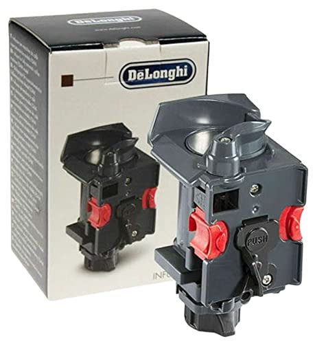 Quailitas Coffee Machine Dispenser Kit [Black] - 17.8 x 7.6 x 7.6 cm, ECAM/ETAM Diffuser for De'Longhi 5513227891 Brewing Unit Replacement - Accessories