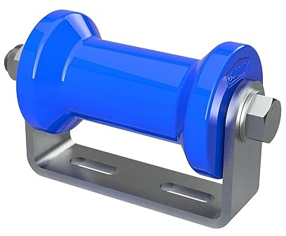 SUPROD Polyurethan Kielrolle mit Halter Sliprolle Bootstrailer Sliphilfe Spulenform verzinkt 125 mm