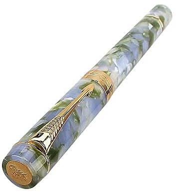 Business Golden Clip Fountain Pen Screw Cap Fine F Nib Writing Gift for Writing Men Fountain Pen 138mm