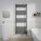 WarmeHaus 800W Electric Thermostatic Heated Towel Rail Bathroom Radiators Straight with LCD Display Timer - Anthracite - 1600x600mm