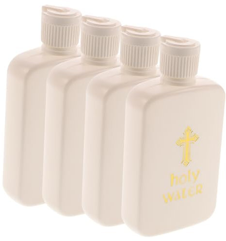 PRETYZOOM 12 Stk Taufflasche Weihwasser Antike Weihwasserflasche Religiöse Partydekoration Escapularios Catolicos Taufe Dekorationen Hochzeit Mädchen Plastik Weiß Exorzismus Reisen