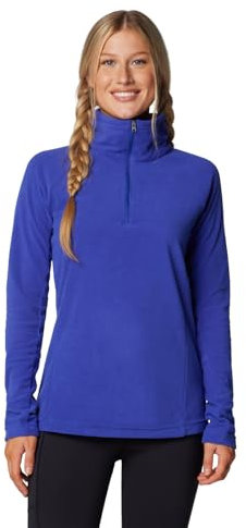 Columbia Glacial 4 1/2 Zip, Felpa In Pile Donna, Clematis Blue, XL