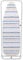 Beldray LA031657STRIPFEU7 Planche à Repasser à Porte basculante – Crochets sur Les Portes pour Gagner de l'espace, Petit/Compact/Pliable, Crochets à Soufflet, sous-Couche en Feutre, 110 x 33 cm