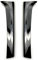 Hinten Fenster Trim Seite Spoiler Flügel Für VW Für Tiguan MK2 2017-2021 Canard Splitter Stamm Deckel Heckklappe Abdeckung Streifen Schatten Heckspoiler Kofferraumlippe