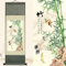 Newscz Decoration Chambre Poster Murale Affiche Decoration Bambou Murale Asiatique Peinture sur Rouleau de Soie Botanique Bambou Decorations Murales pour Decoration Maison Chambre Bureau 92 x 30cm