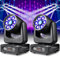 2PCS 150W RGBW Cabeza Móvil LED 6 Bee Eye Luz Discoteca Prisma Efecto DJ Luces Escenario 8 Gobos 8 Farben Luz Iluminación para DJ Bar Fiestas Bodas Iglesias Nocturno