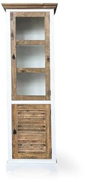 moebel-eins Nottingham Vitrine, recyceltes Altholz, teilmassiv